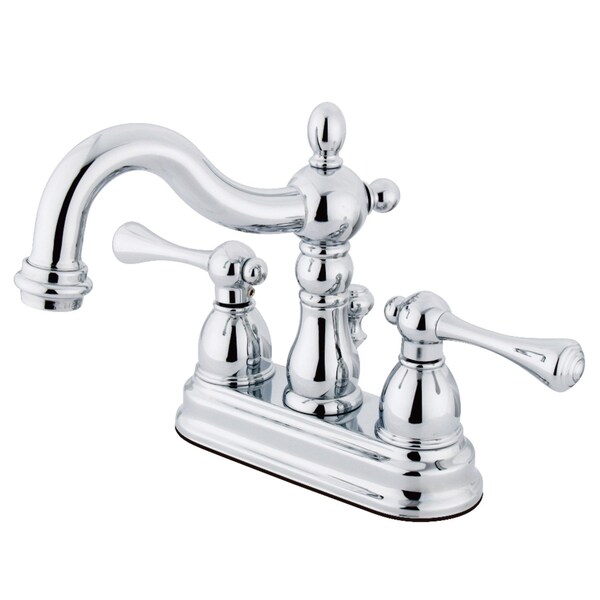 KS1601BL 4" Centerset Bathroom Faucet, Polished Chrome